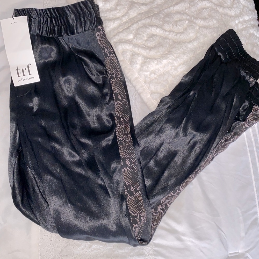 Zara silk joggers